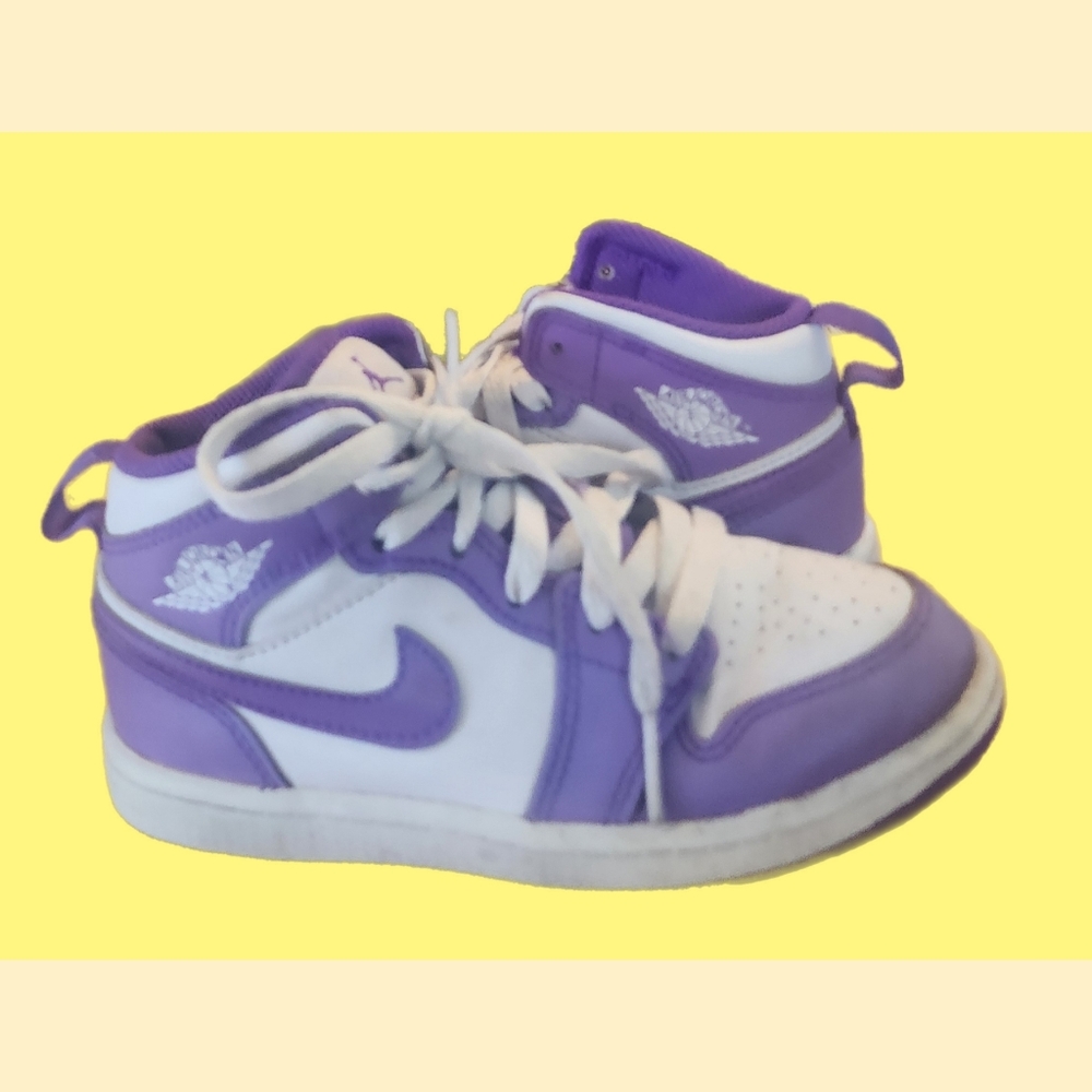 NIKE AIR JORDAN 1 MID KIDS DQ842-511 PRE-SCHOOL SNEAKERS SIZE 13-C - Picture 4 of 8